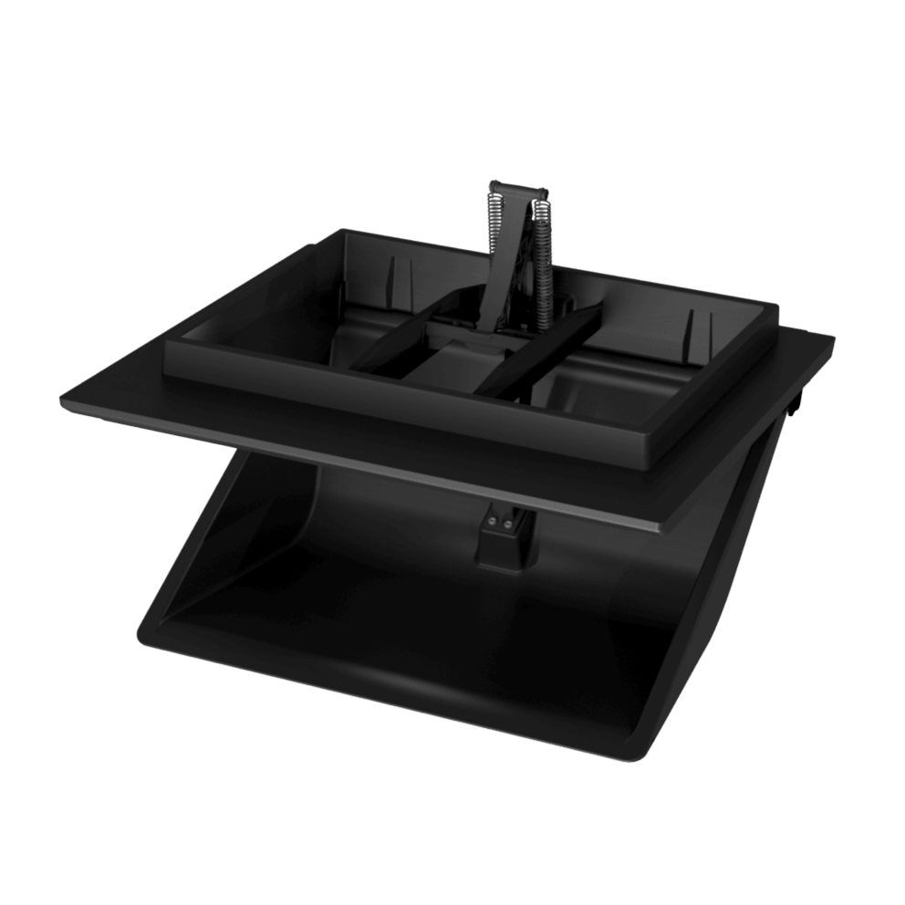 ManualCore Ceiling Series 1420 Winched Single Door Black PU Foam w/Lid
