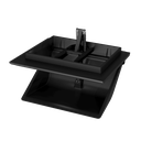 ManualCore Ceiling Series 1420 Winched Single Door Black PU Foam w/Lid