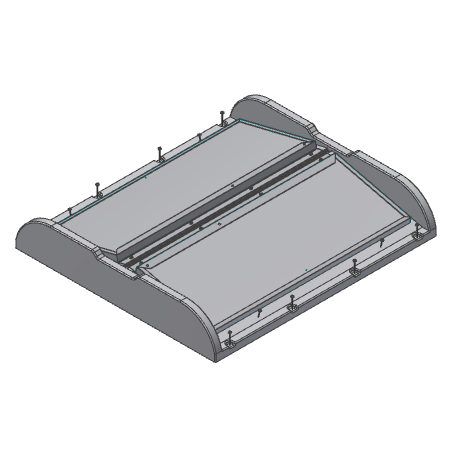 Ceiling Inlet 2600 Gravity, Fully Laminated Lid Double Door