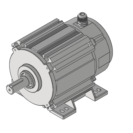 Motor - NAP IP66 2.2KW 230V 1 PHASE 575 RPM IE4 EFFICIENCY EC