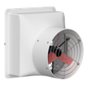 Wall Fan 25in Ziehl Direct Drive, Poly Black, 230v 1ph 