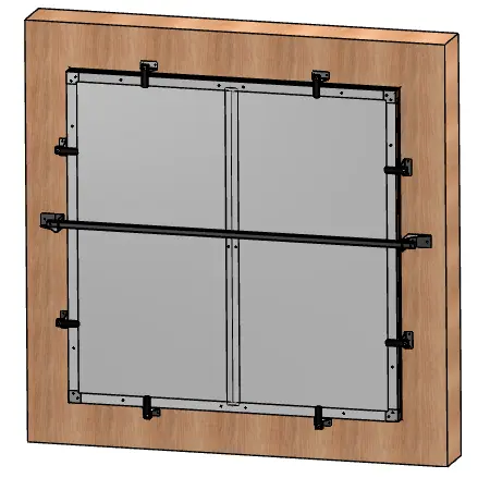 Wall Fan Wind Bar Support Kit