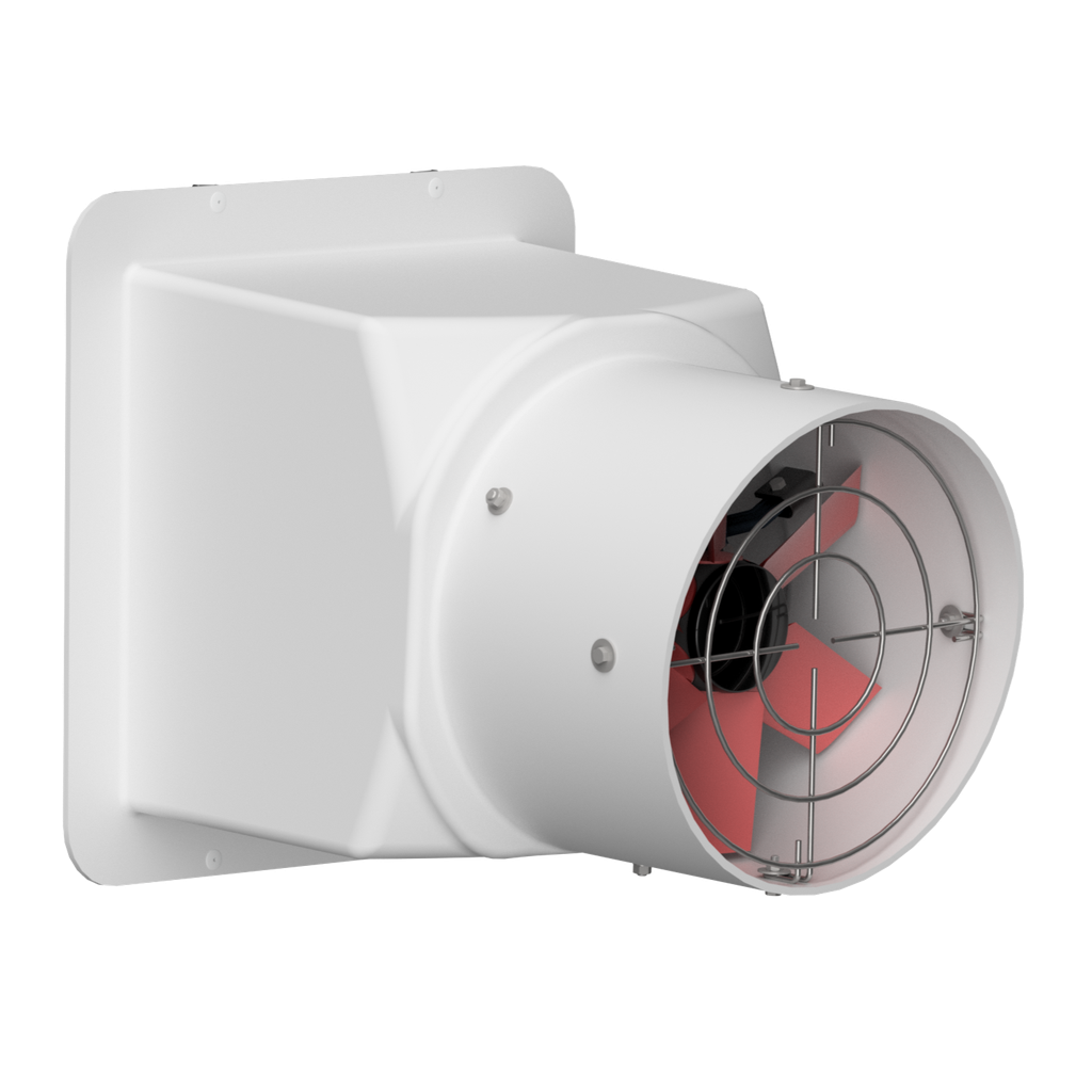 Wall Fan 14in AGI Direct Drive Base Mount