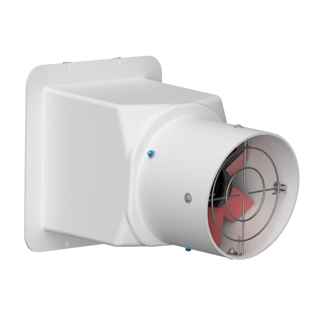 Wall Fan 12in AGI Direct Drive Base Mount