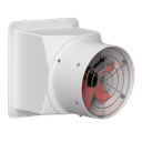 Wall Fan 18in AGI Direct Drive Base Mount