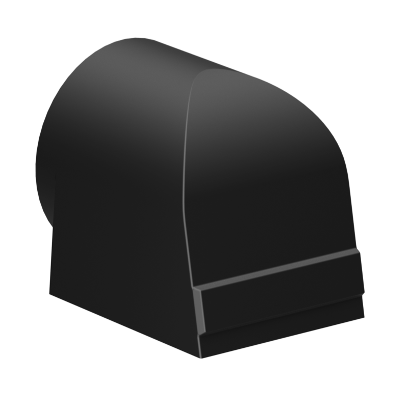 Fan Hood 14in, Poly Black