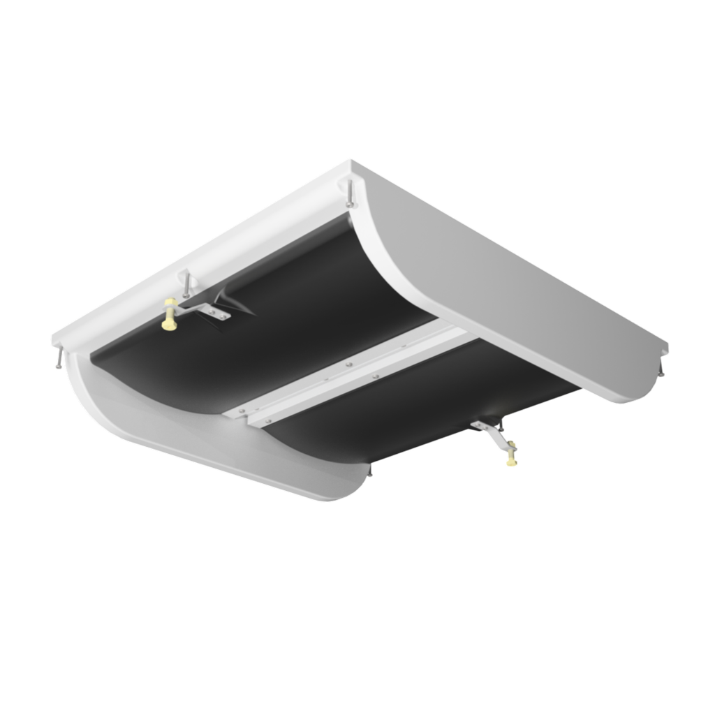 Ceiling Inlet 2000 Actuated Double Door Black PU Foam Door | Better Air ...