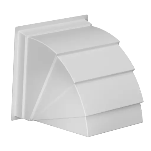[WH-18-24W] Wall Hoods 18in to 24in, Poly White