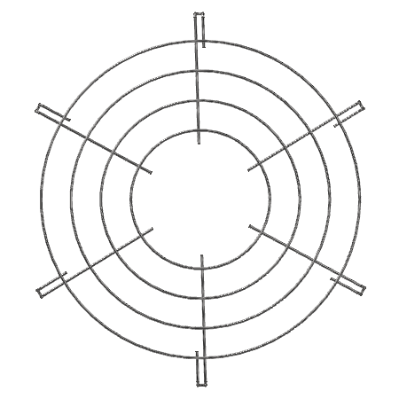 [FG-25-CO-SS] Wire Guard Stainless Steel - 25in x 2in x 6P CO