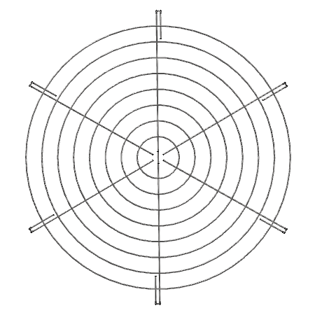 [FG-38-SS] Wire Guard Stainless Steel - 38in x 2in x 6P